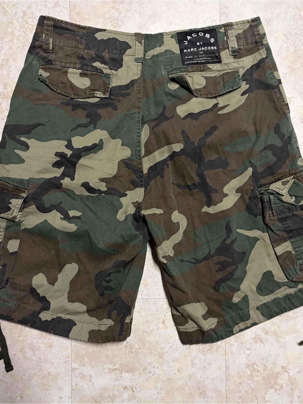 RARE Y2K Vintage 2000s Marc Jacobs Camo Cargo Shorts 31-35 Lil Wayne